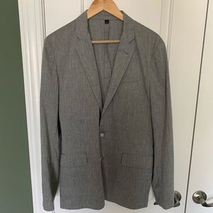 J Crew Unconstructed Grey Blazer